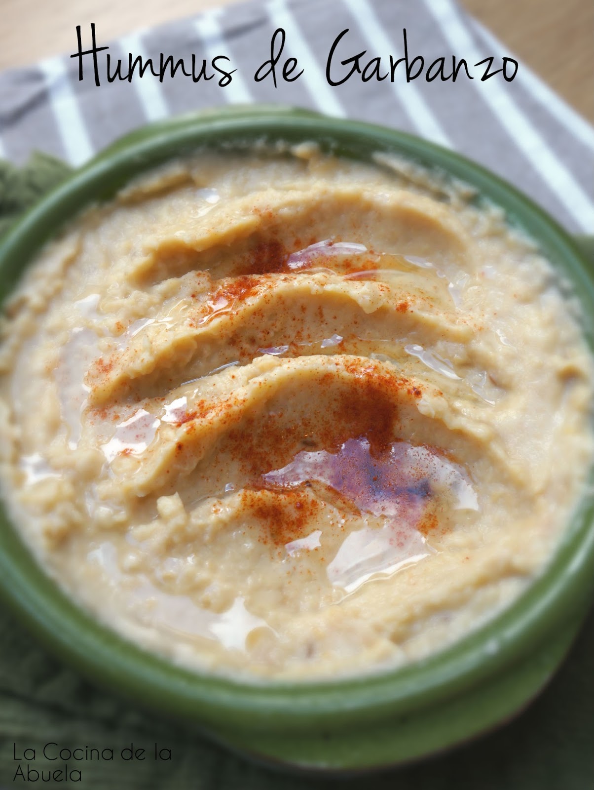 Hummus de Garbanzo Receta Vegana.