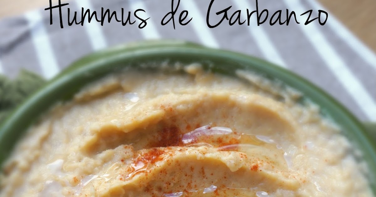 Hummus de Garbanzo Receta Vegana.