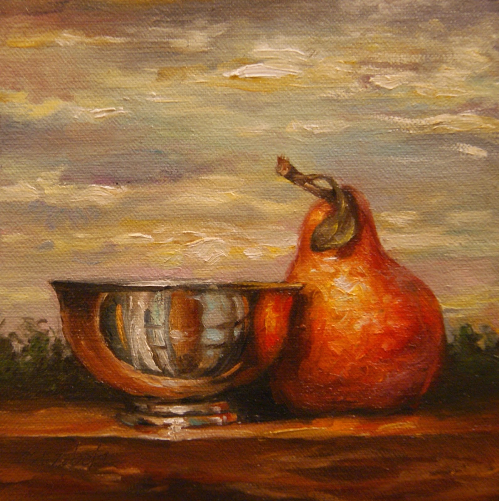 Landscape plus Still Life Paintings Equal FUN!!!!!!!