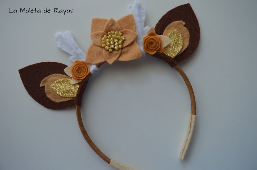 Diadema dorada con orejas de Disney - DIY 