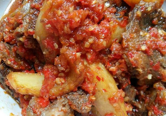Dendeng Balado Campur Kentang Dendeng Balado Campur Kentang