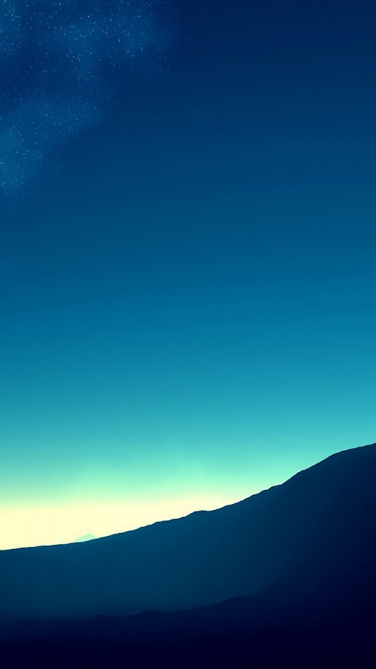 Blue Mountains Stars Sunrise  Android Best Wallpaper