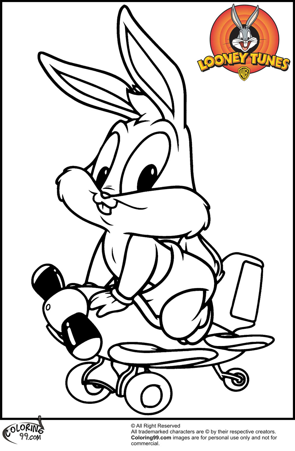 baby bugs bunny coloring pages - photo #22