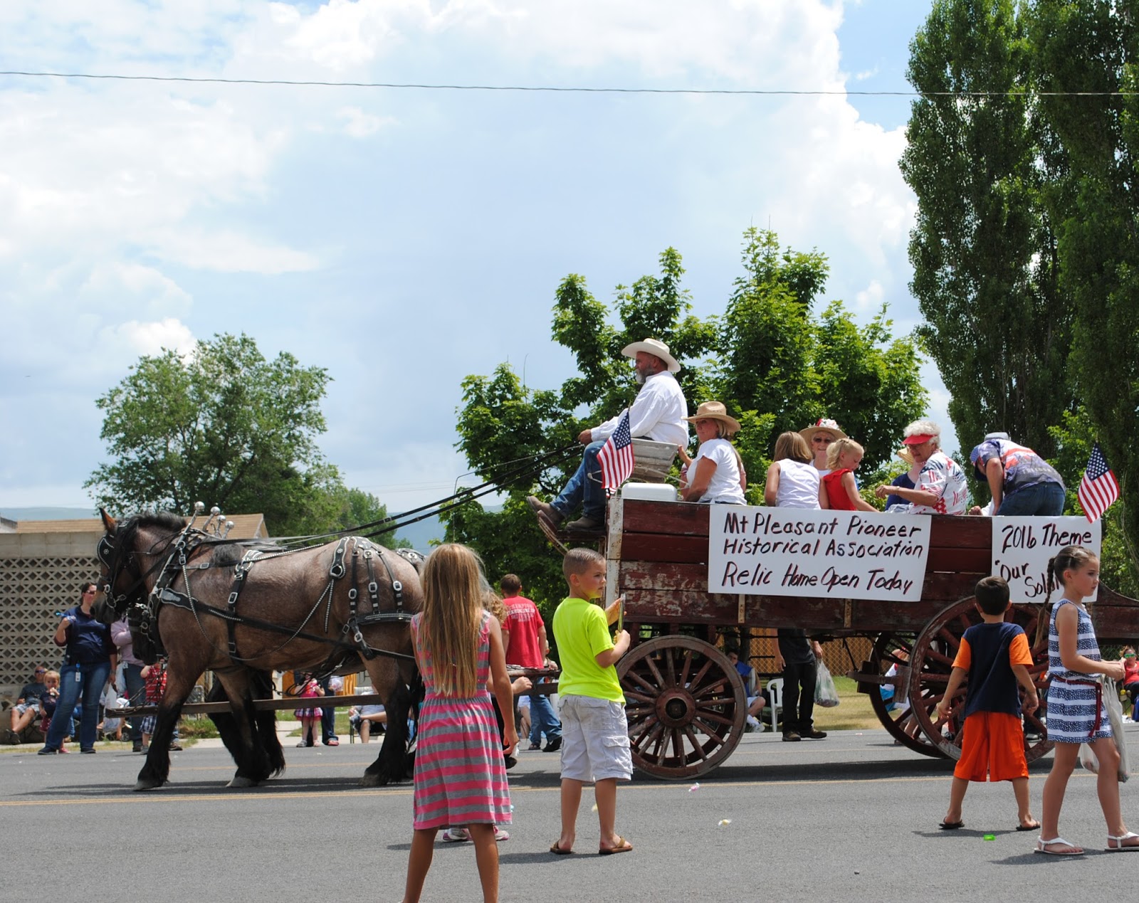 . July 4th, 2015 Parade Mt. Pleasant Pioneer Association Entry