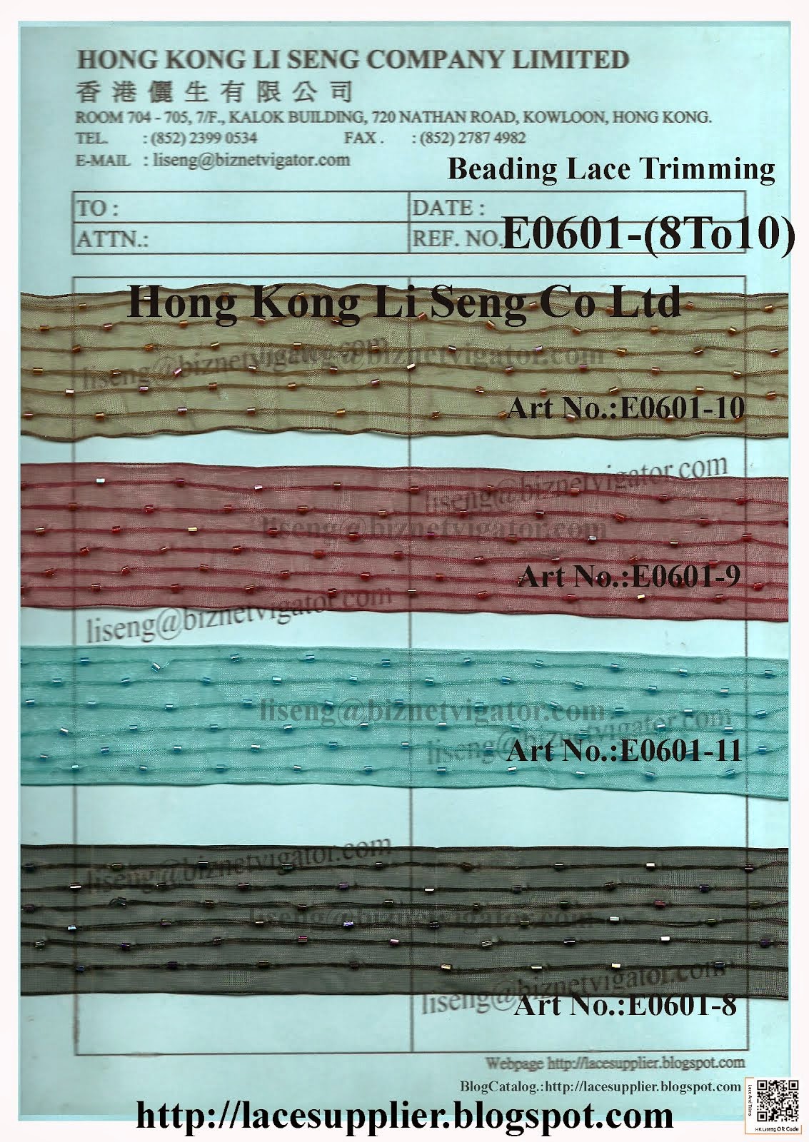 Beading Organza Lace Trimming Wholesale - Hong Kong Li Seng Co Ltd