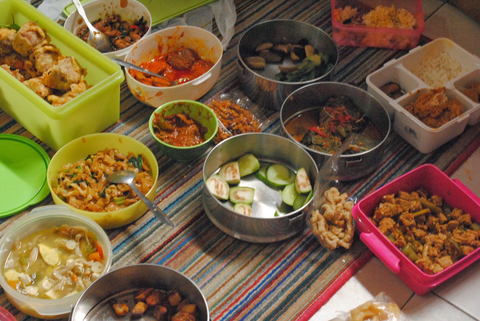 Indonesian cuisine with diverse ingredients like lemongrass, galangal, and turmeric