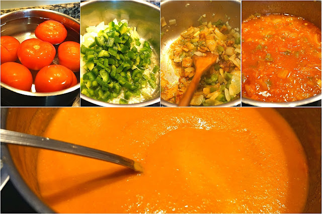 Salsa de tomate casera.