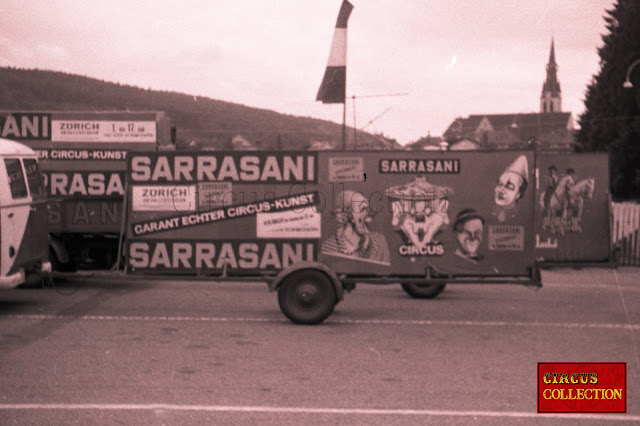 remorque publicitaire du Cirque Sarrasani 1966