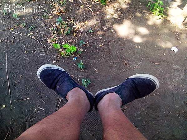 Messy feet after hiking