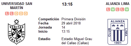 San Martín vs Alianza Lima en VIVO San Martín vs Alianza Lima en VIVO