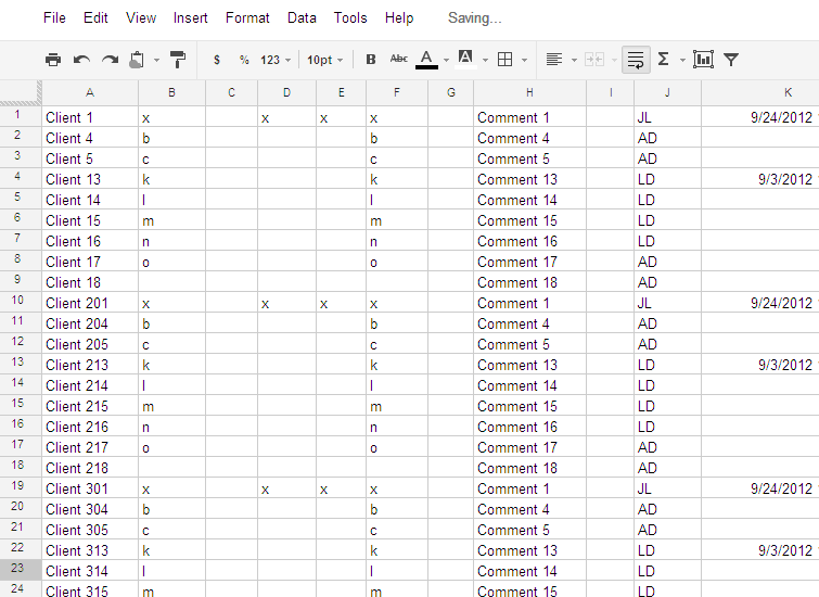 iGoogleDrive Merging data from different Spreadsheets into a Master