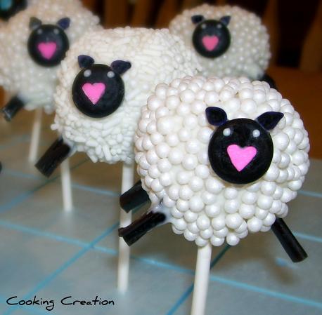 Cooking Creation: Little Lamb Cake Pops