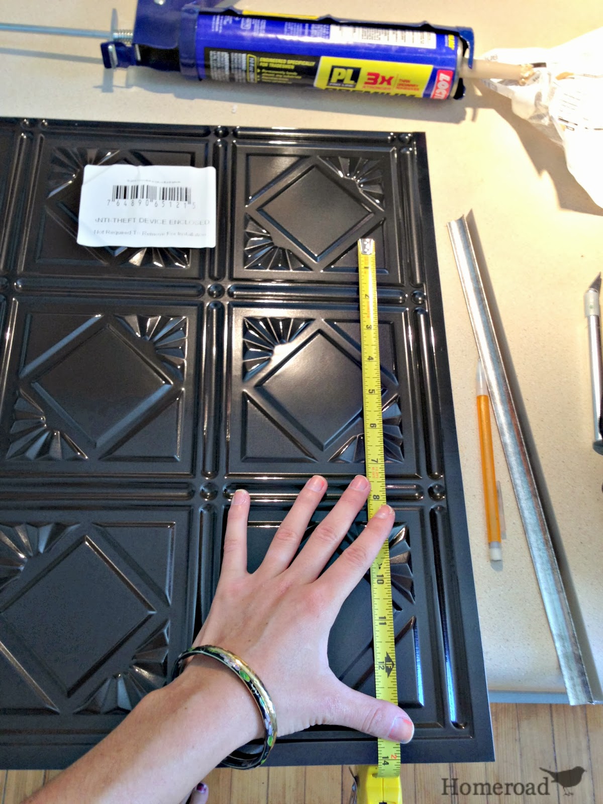 Tin Ceiling Backsplash