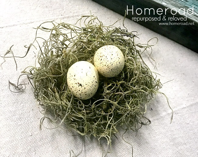 Spring Nest in an Enamelware Ladle