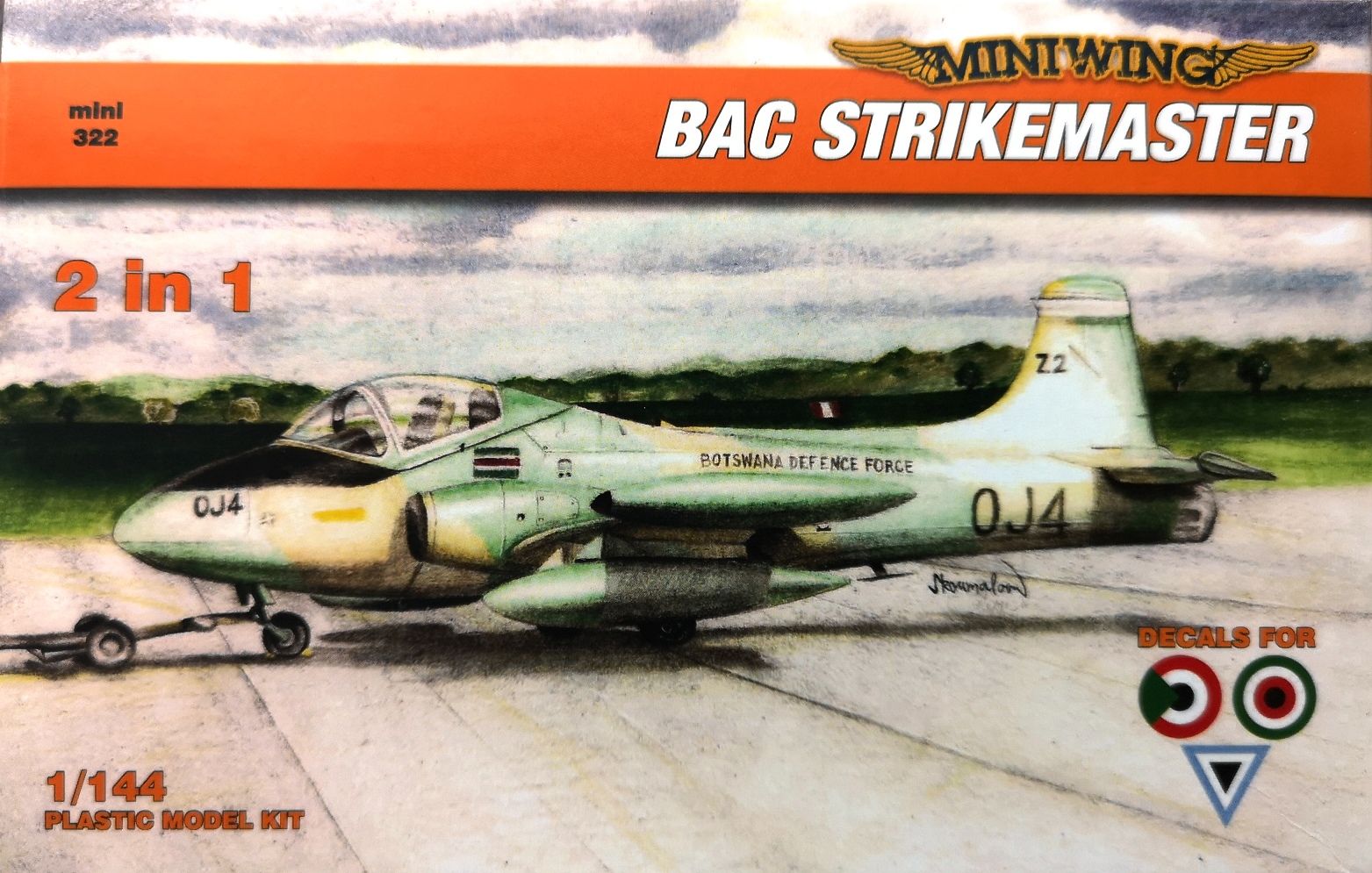 Kampfgruppe 1/144 1/144 BAC Strikemaster "2 kits in box" Miniwing