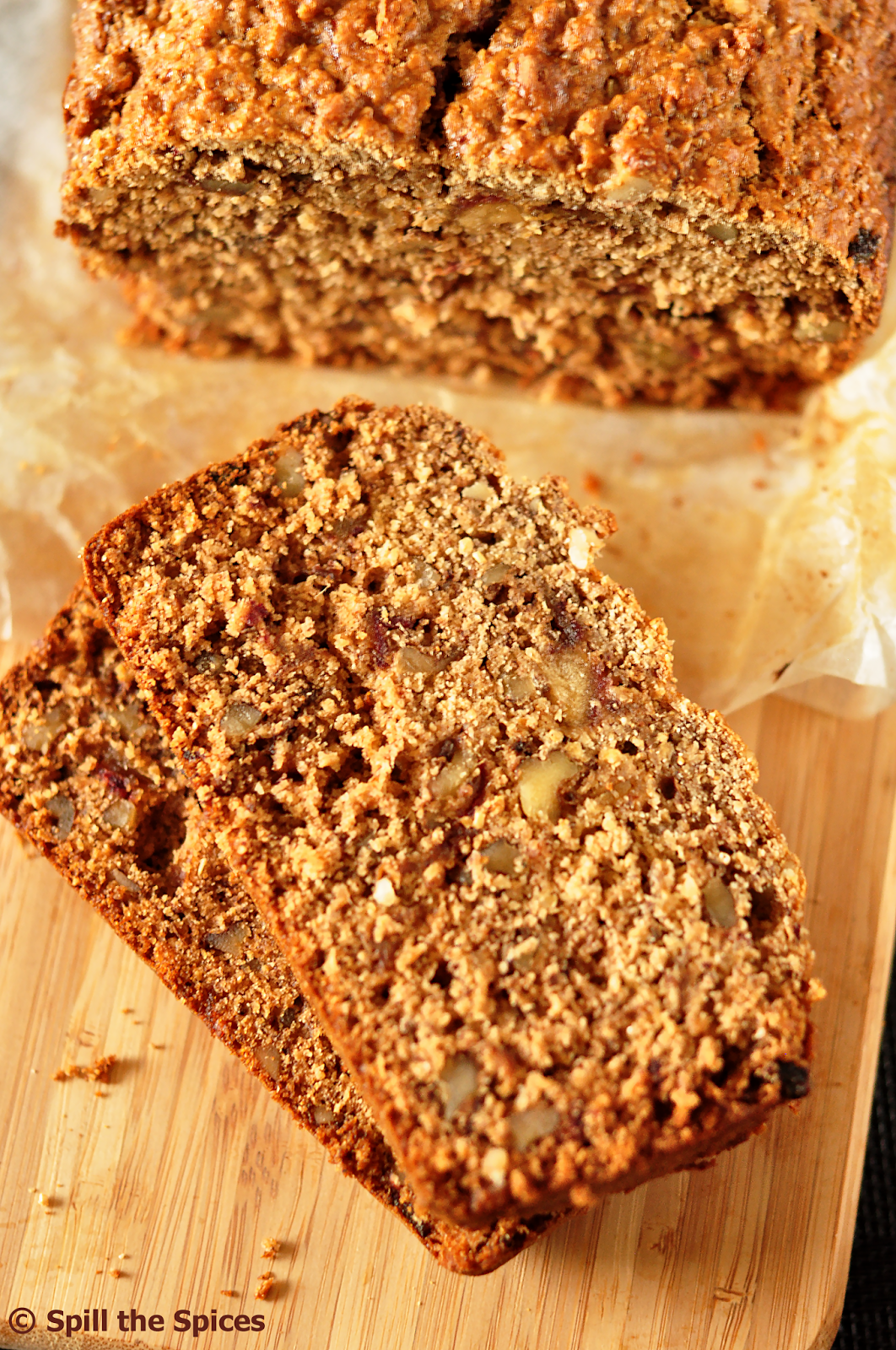 Whole Grain Date Walnut Bread BreadBakers Spill the Spices