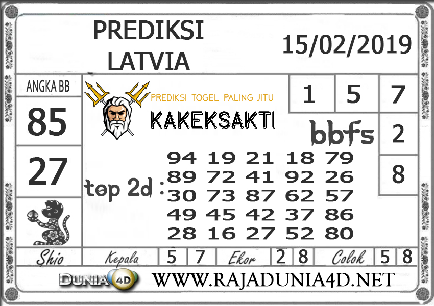 Prediksi Togel LATVIA DUNIA4D 15 FEBRUARI 2019 Prediksi Togel LATVIA DUNIA4D 15 FEBRUARI 2019
