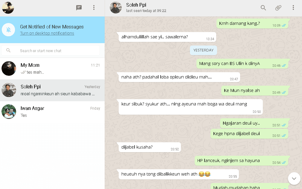 Mudahnya Menggunakan WhatsApp di Komputer Mudahnya Menggunakan WhatsApp di Komputer