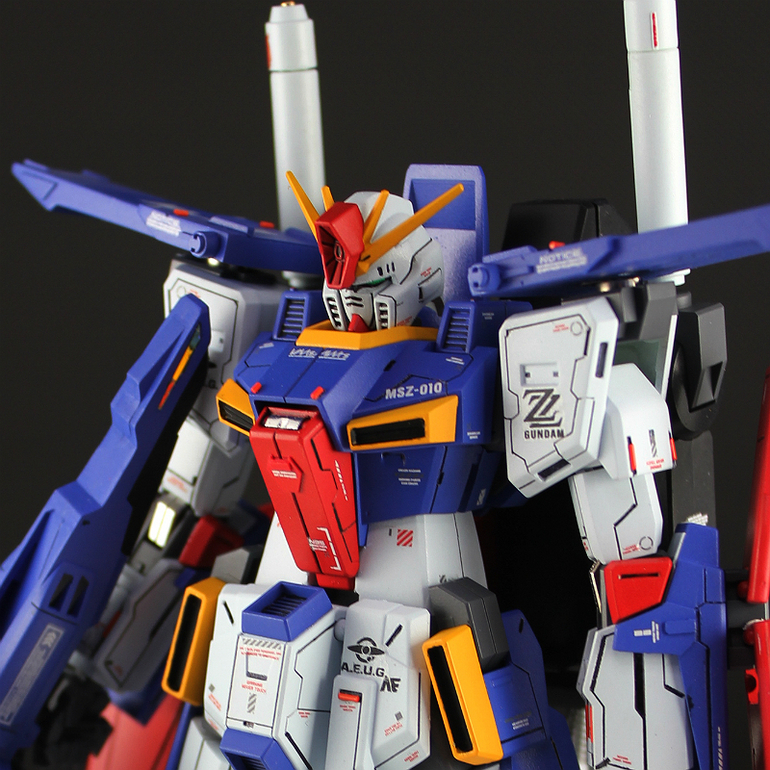 Custom Build HGUC 1/144 MSZ010 ZZ Gundam [Detailed] Gundam Kits