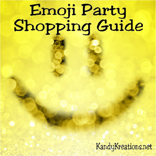 Have some fun at your next Graduation party, birthday party, or Mother's Day party with lots of emjois. This emoji party shopping list has the desserts, decorations, and party favors you'll need to have all your guests smiling and having fun Have some fun at your next Graduation party, birthday party, or Mother's Day party with lots of emjois. This emoji party shopping list has the desserts, decorations, and party favors you'll need to have all your guests smiling and having fun