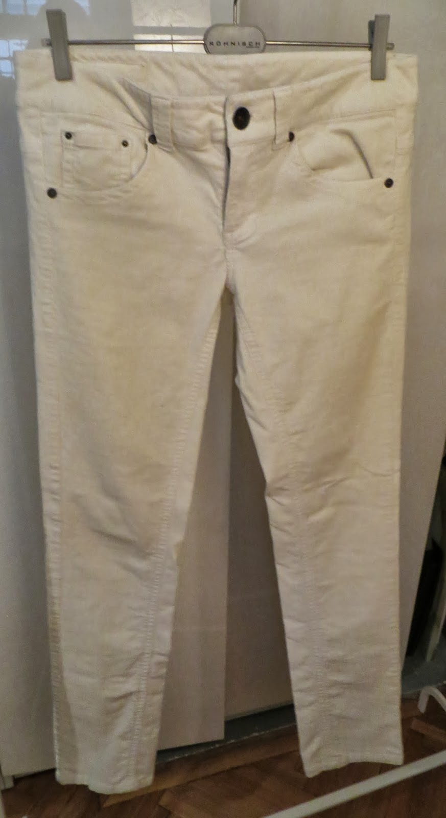 For Sale by Tiina: Off-white corduroy jeans