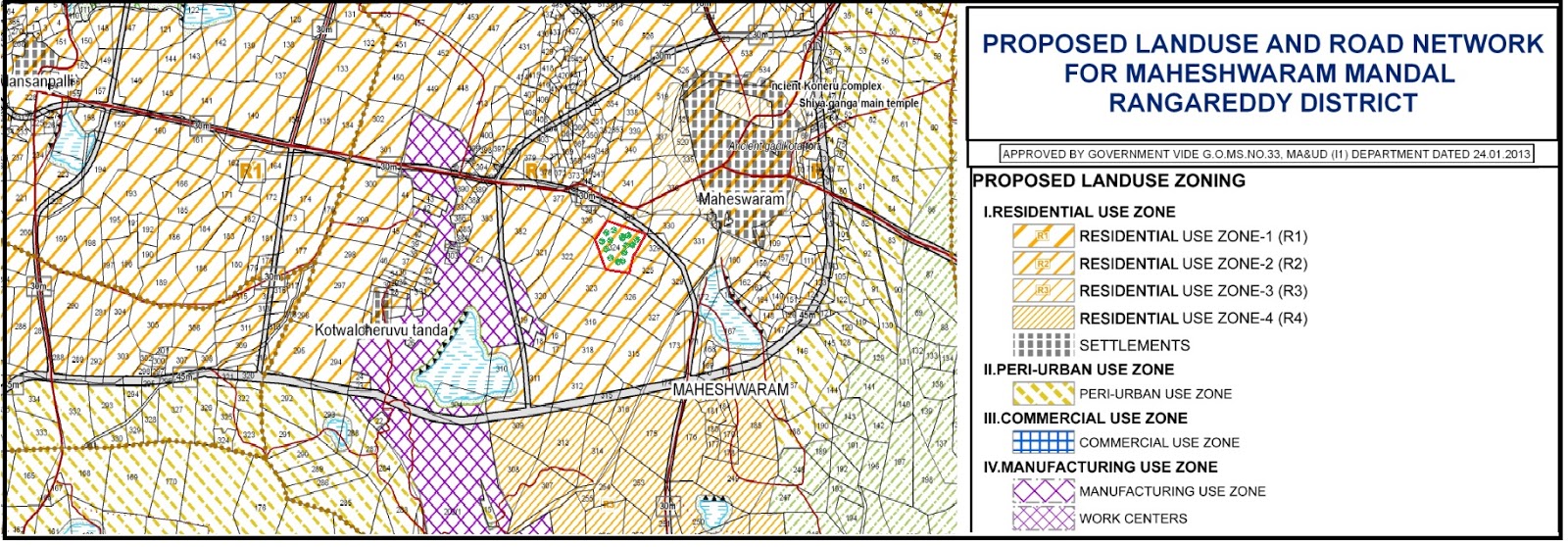 R1 Zone In Hyderabad Map Smart City In Hyderabad: Location On Hmda Master Plan 2031