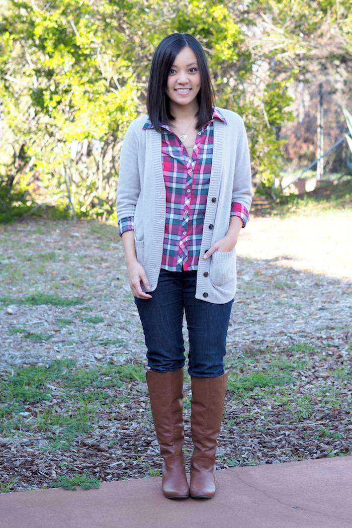 Putting Me Together: Plaid Button Up for Cooler Weather - 6 Ways