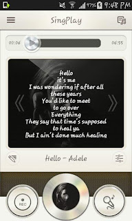 مسجل كاريوكي SingPlay: Karaoke your MP3s شرح تطبيف مسجل كاريوكي SingPlay: Karaoke your MP3s