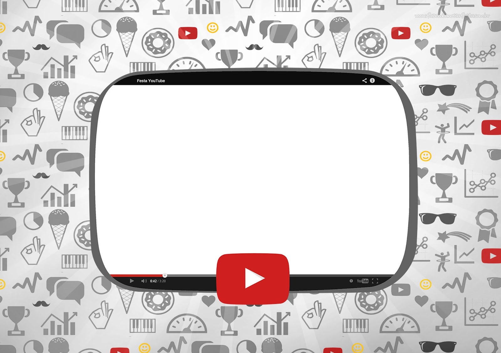 YouTube Party Free Printable Party Invitations. Oh My Fiesta For Ladies!