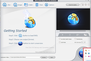 Starter page for MacxDvD Ripper