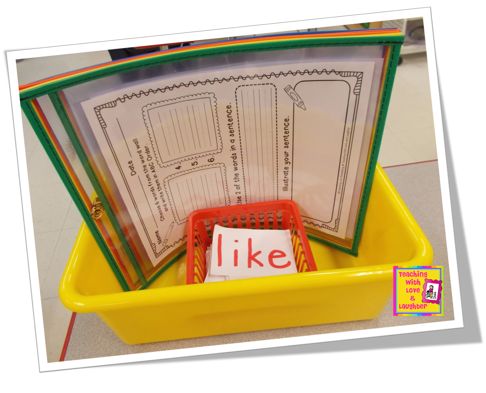 Teaching With Love and Laughter Reusable Dry Erase Pockets...LOVE!!