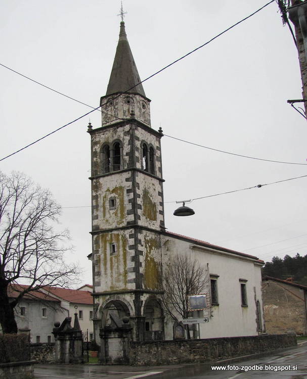 Divača, cerkev sv. Antona Puščavnika Slovenija, J. Primorska, Obalno kraška regija