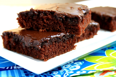 Melt in your mouth chocolate glazed sheet cake