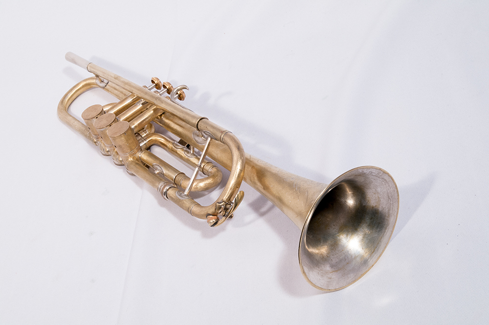 Trumpet in Bb by Johann Sattler Vintage unique Top Action Rotary