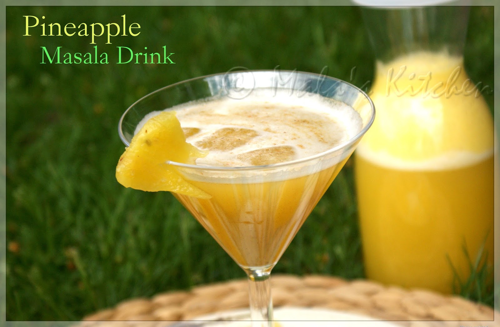 Pineapple Masala Drink Pineapple Spiced Drink MalasKitchen