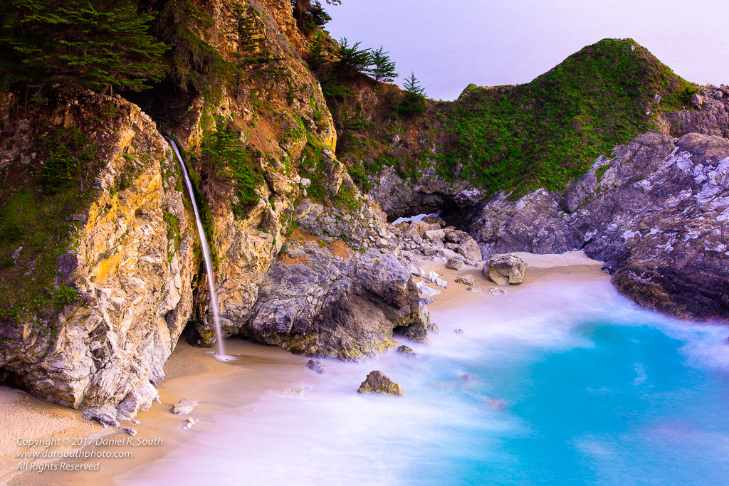 Earth Color Magic Mcway Waterfall Big Sur California