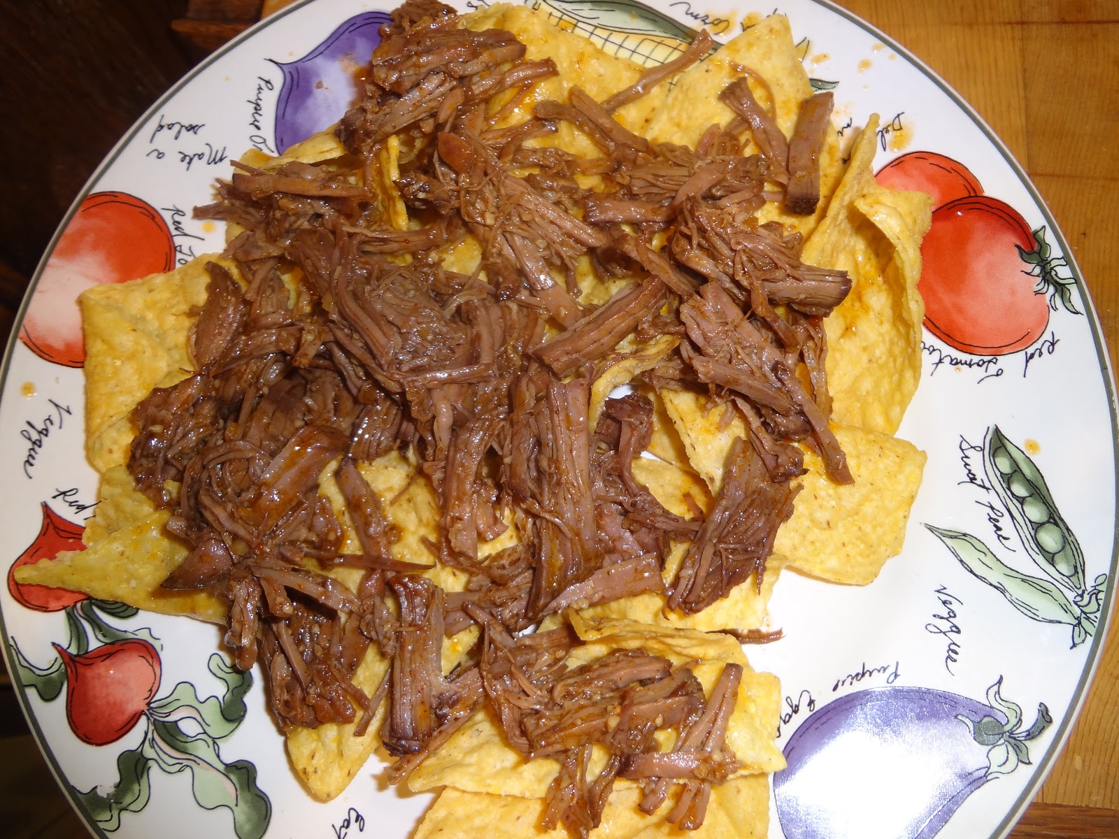 Cookin' Mama Shredded Beef Nachos (Crock Pot)