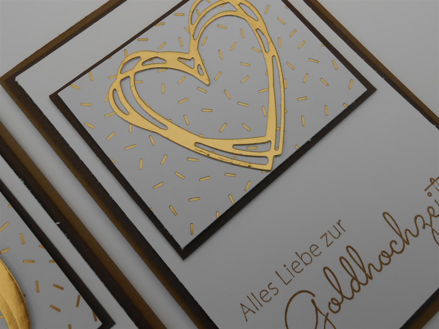 Marita´s Bastelzimmer Goldhochzeit im Doppelpack