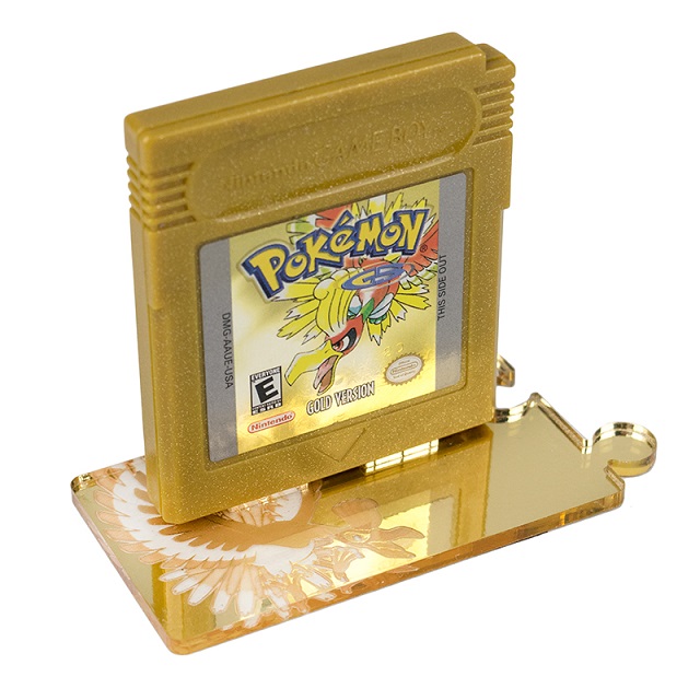 Pokemon Game Cartridge Display Stands Legendary Edition 【Rose Colored