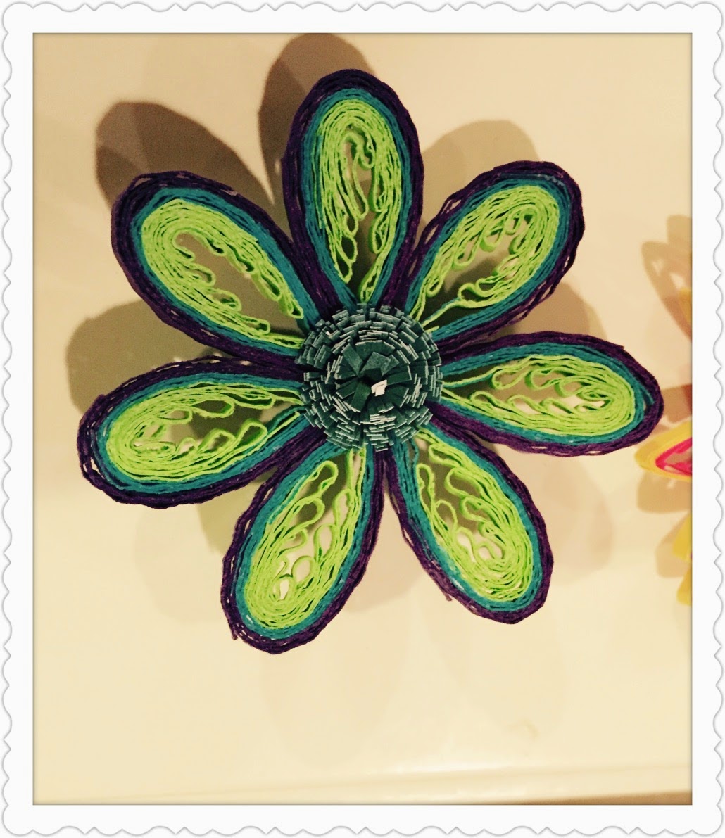Quilling Made Easy Blue quilled flowers