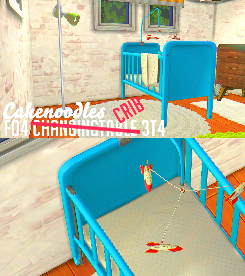 Sims 4 CC's The Best Crib by Cakenoodles