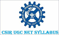 CSIR UGC NET EXAM Syllabus 2016