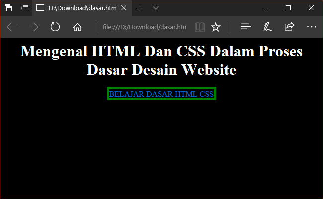 Belajar Dasar HTML dan CSS