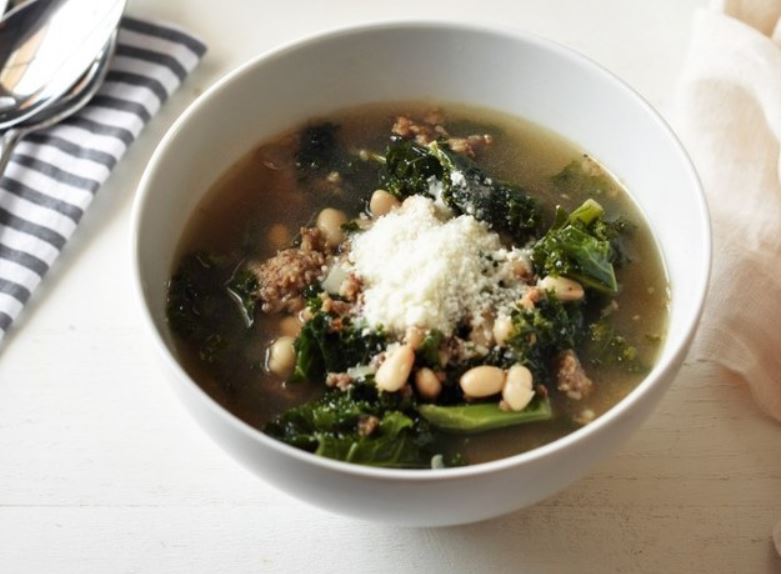 SlowCooker White Bean, Sausage and Kale Soup Slow Cooker Taste