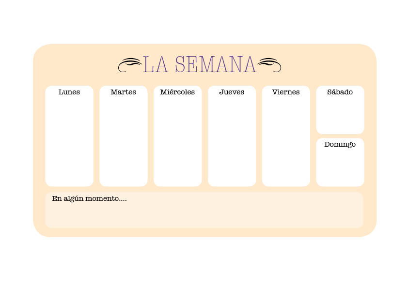 Planificador semanal