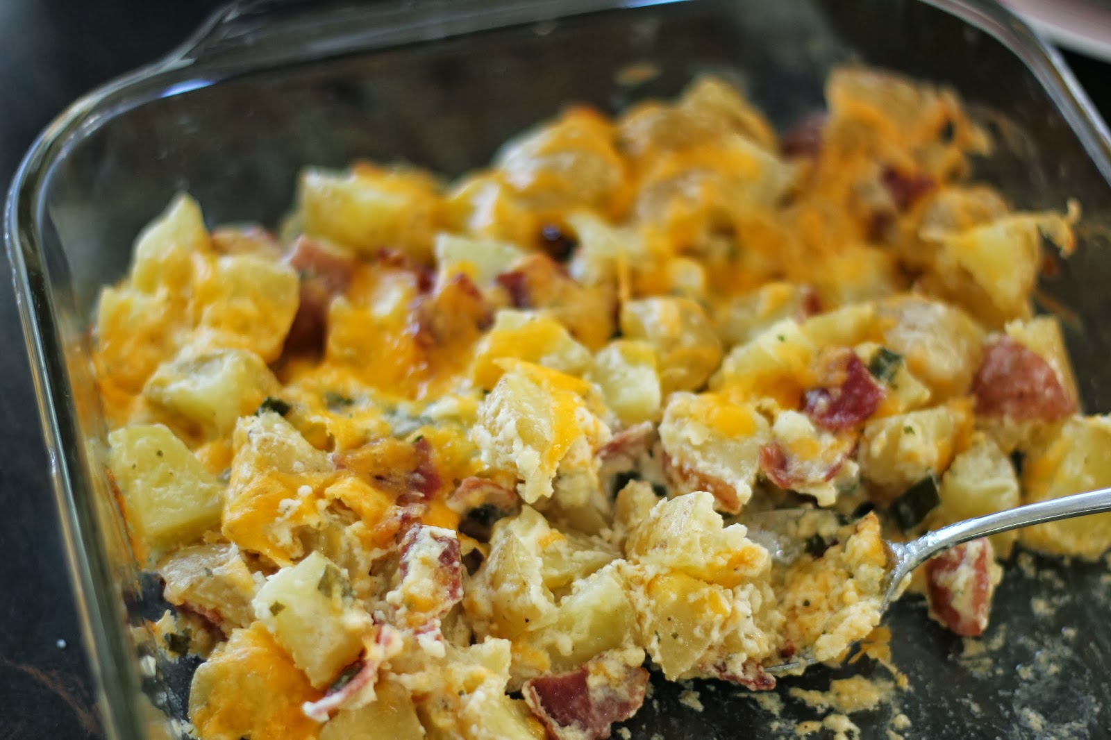 Baking For Boys: Cheesy Potato Side Dish.