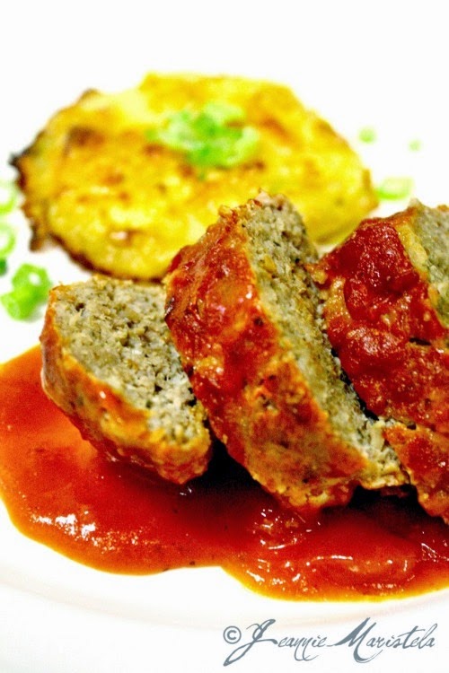 Mini Italian Meatloaf with Mini Parmesan and Green Onion Potato Gratin