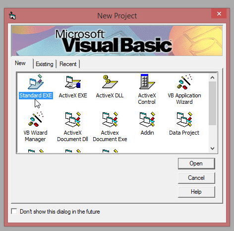 Belajar Visual Basic : Pengenalan Visual Basic 6.0 - Dencik Art Studio