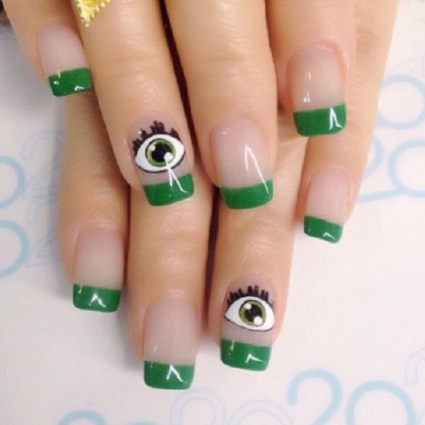 20+ Green Nail Art Ideas For Summer