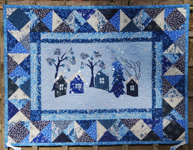 winter landscape quilt